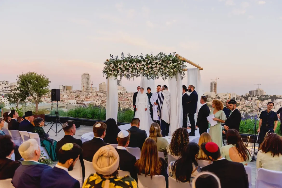 An Orthodox Wedding - Jerusalem, Israel by Arnold Szmerling