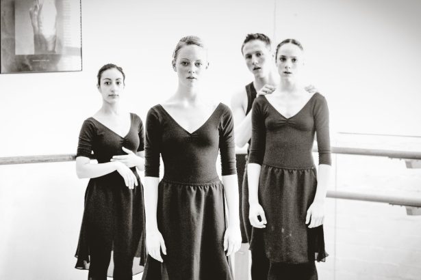 Exhausted portrait if dancers in class, captured by Arnold Szmerling for the Visual Life Collection, highlighting the theatrical artistry of stylized national dance.